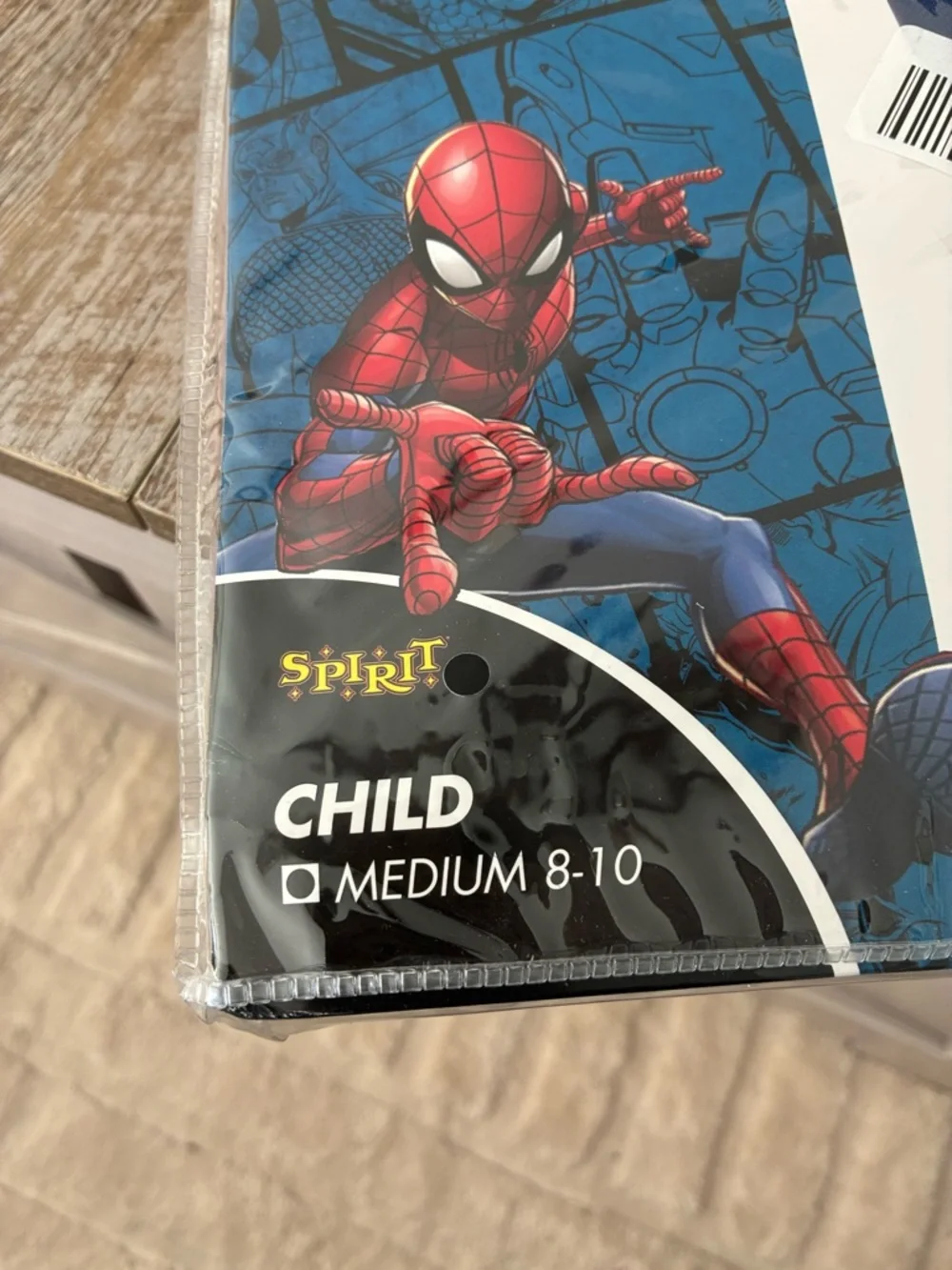 Marvel Spider-Man Kids Red and Blue Costume Set with Mask - Picture 3 of 3